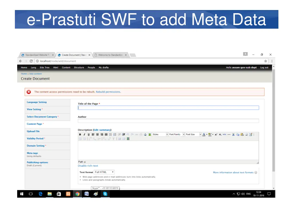 e prastuti swf to add meta data