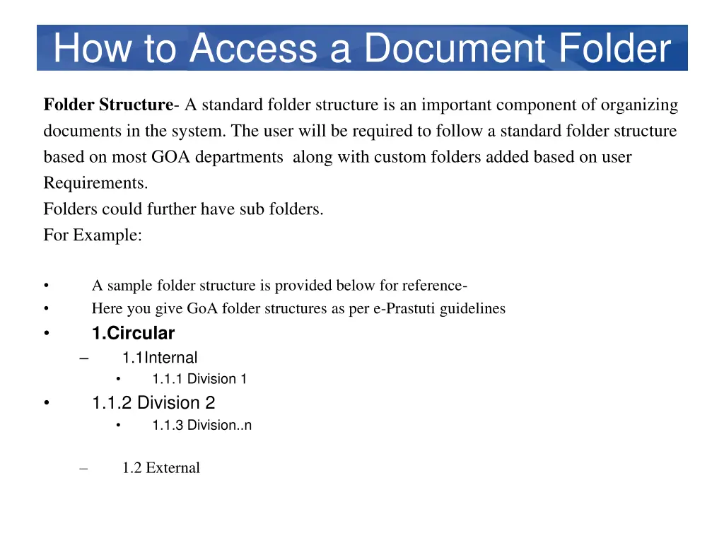 how to access a document folder