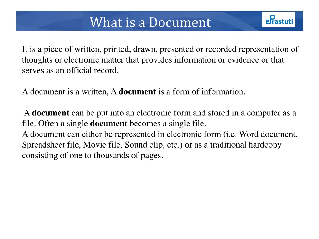 what is a document