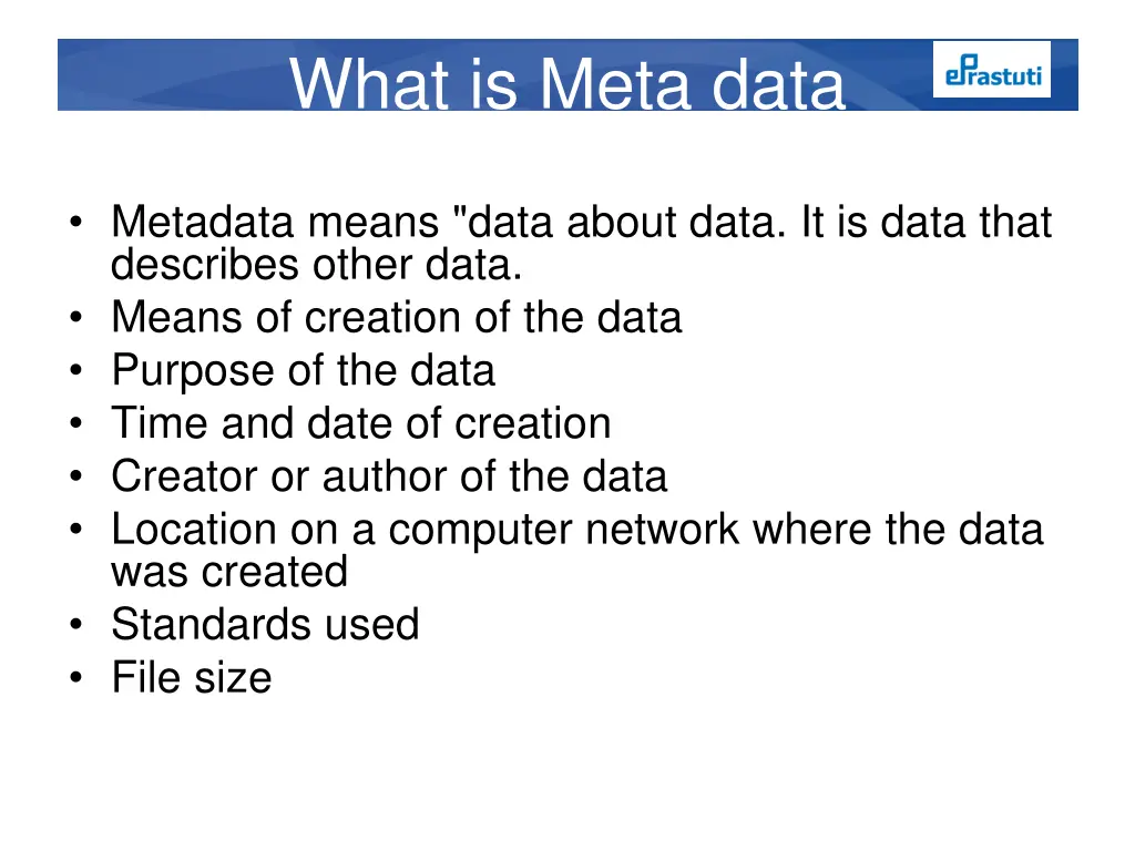 what is meta data