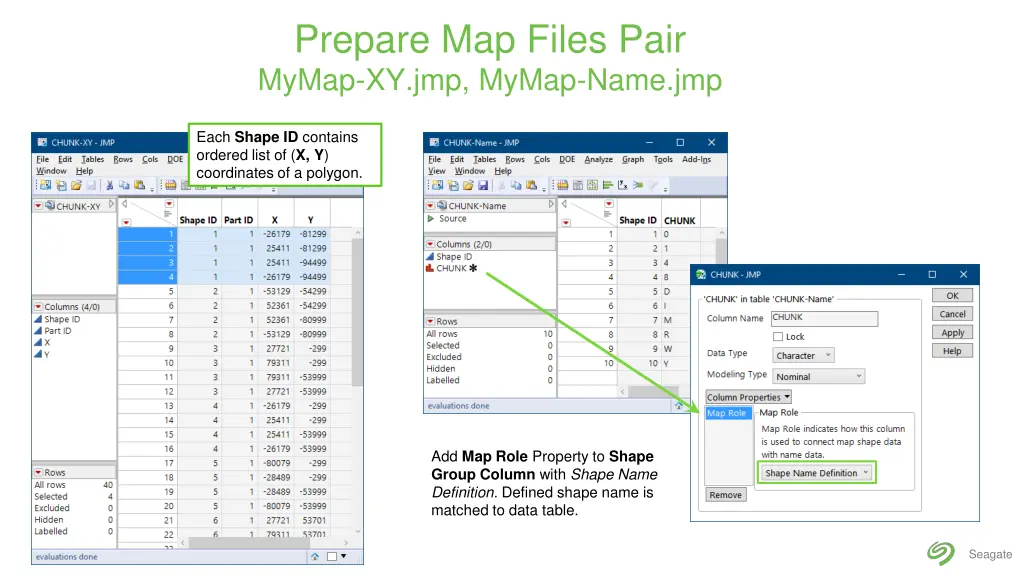 prepare map files pair mymap xy jmp mymap name jmp