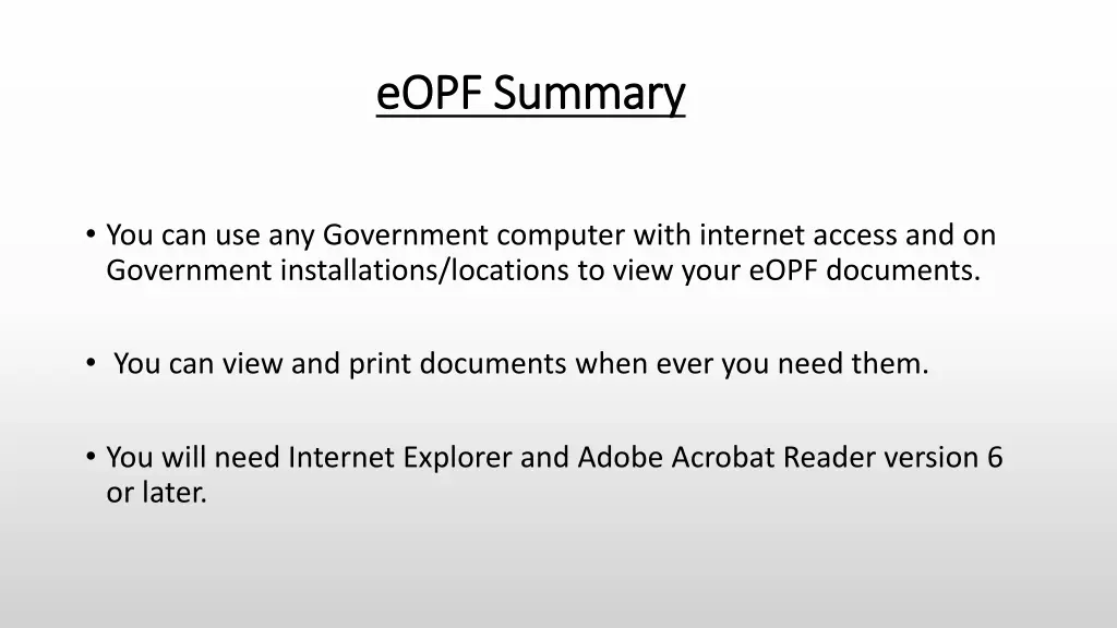 eopf summary eopf summary