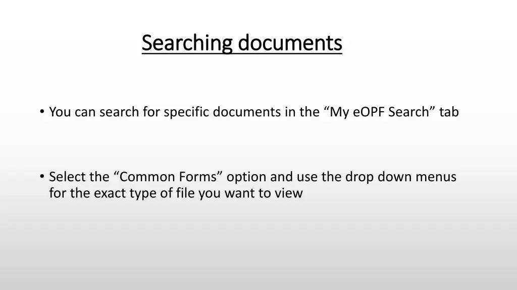 searching documents searching documents