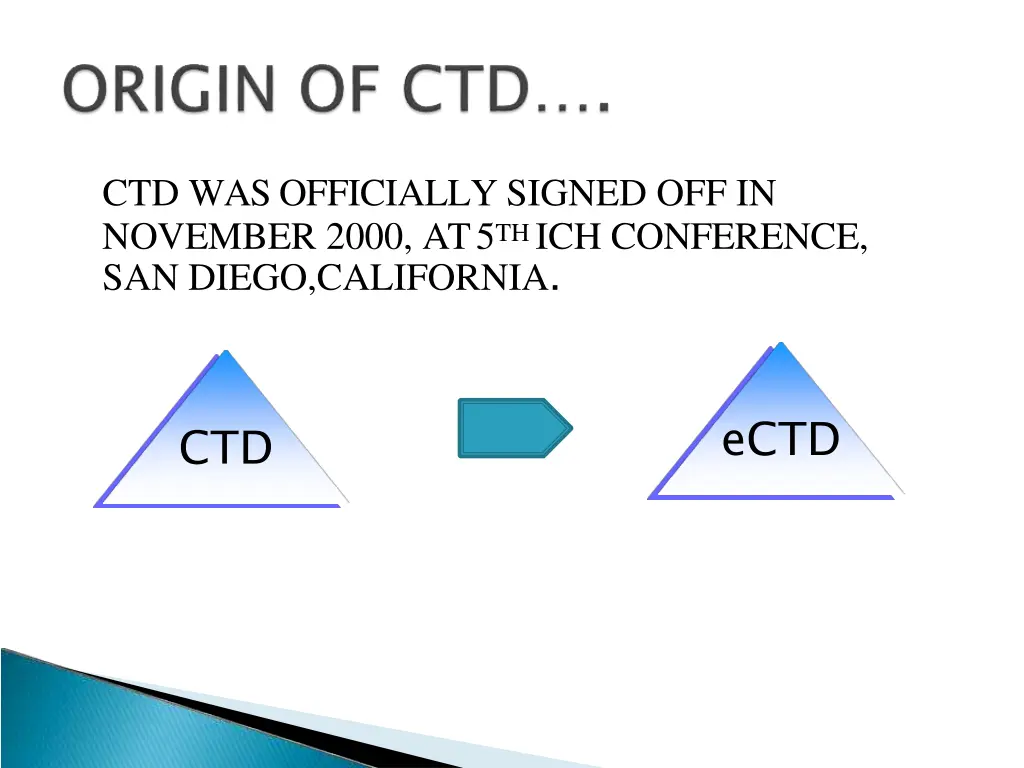 ctd was officially signed off in november 2000