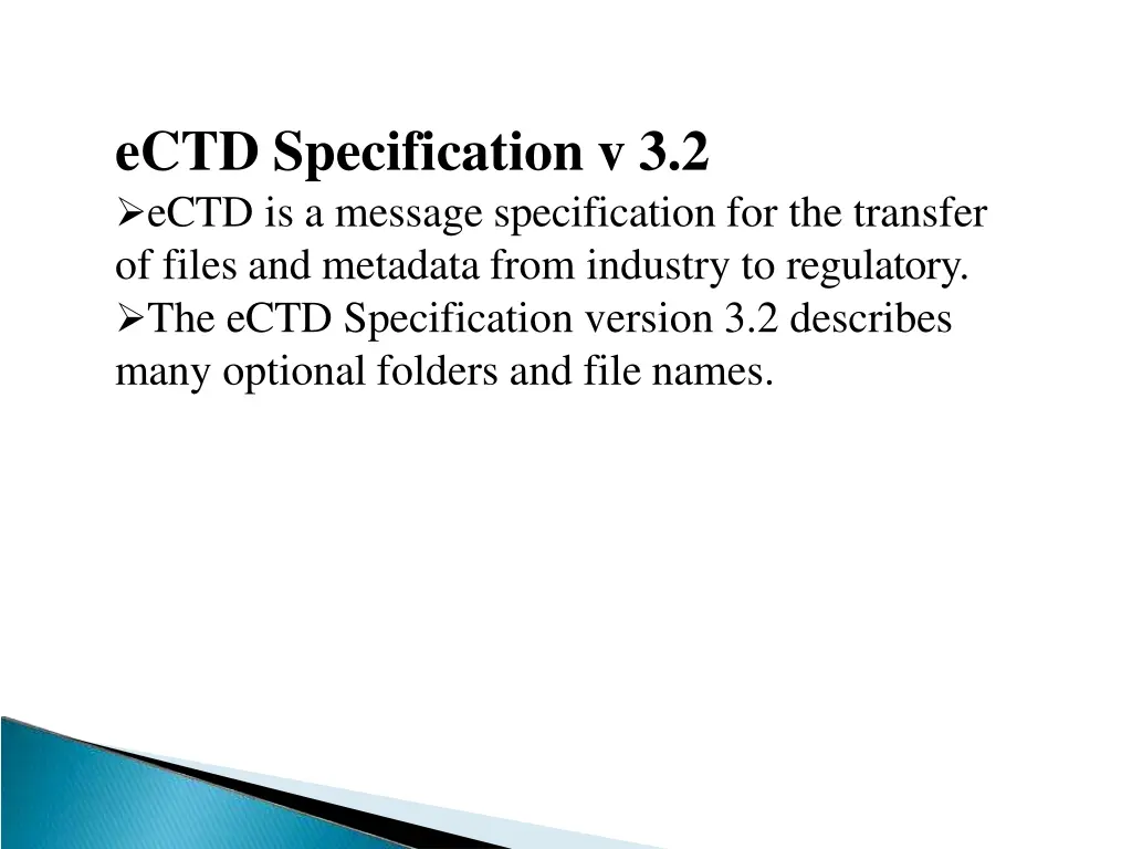 ectd specification v 3 2 ectd is a message