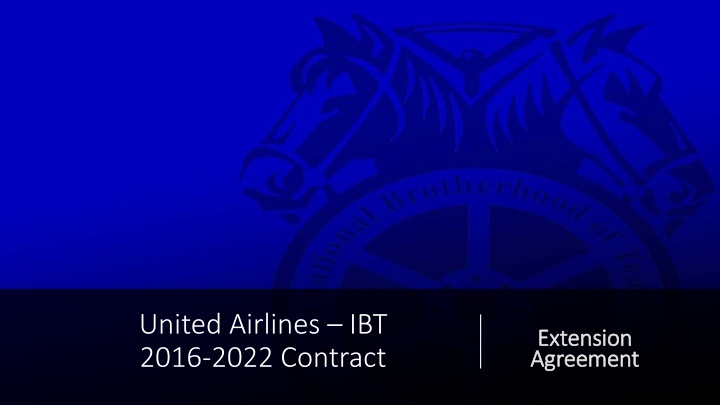 united airlines ibt 2016 2022 contract