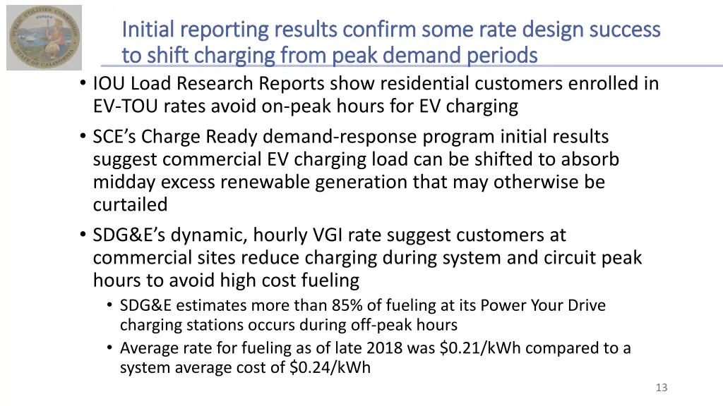 initial reporting results confirm some rate