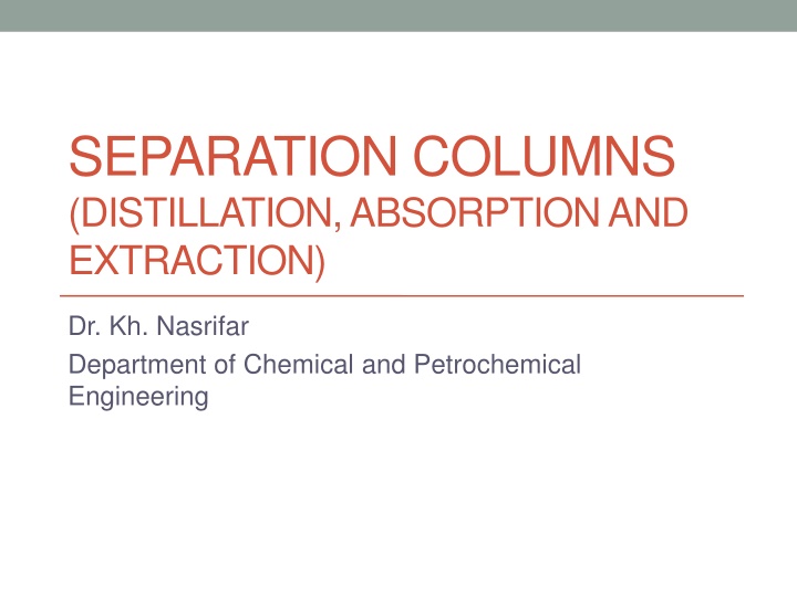 separation columns distillation absorption