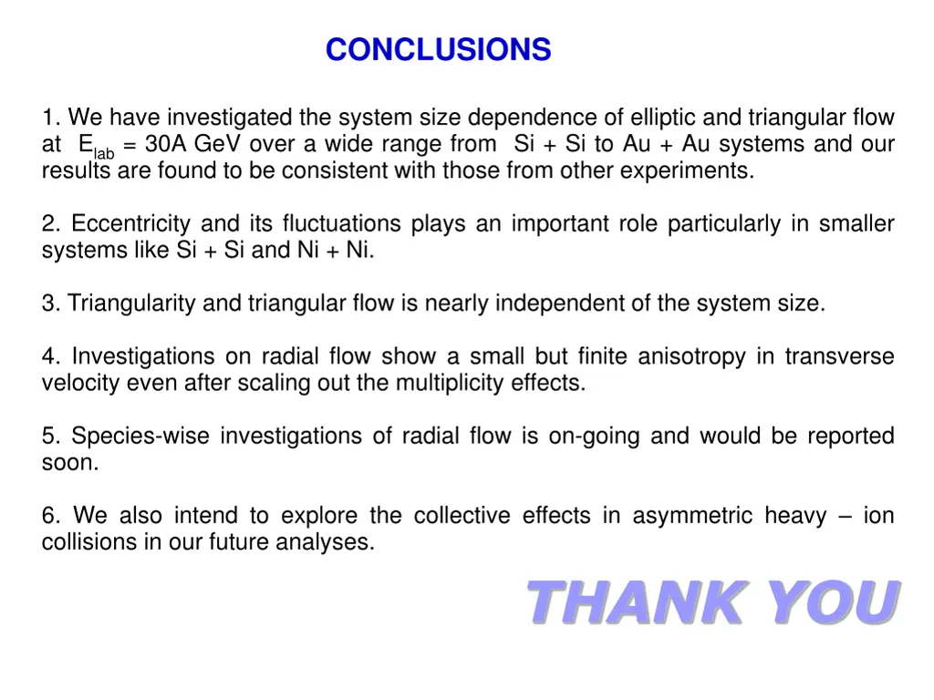 conclusions