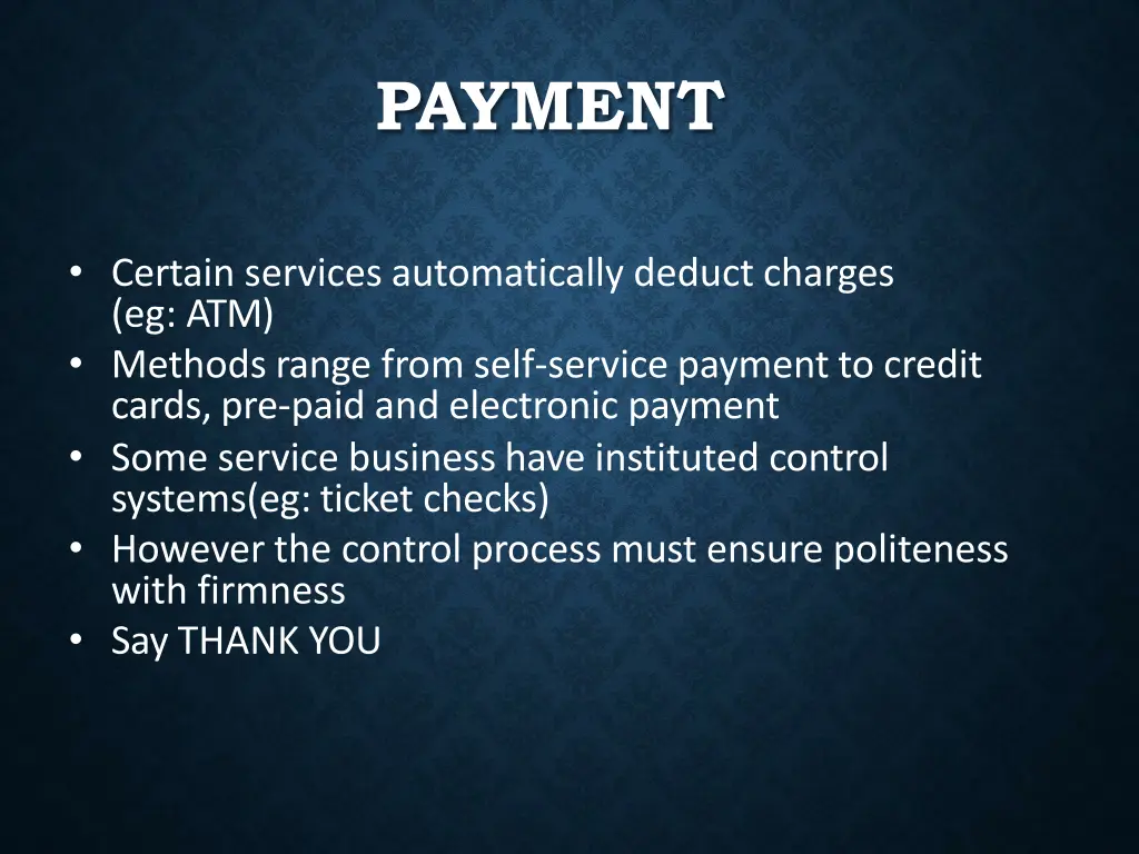 payment