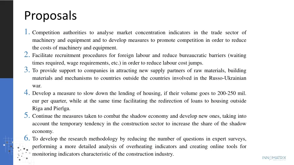 proposals 1 competition authorities to analyse