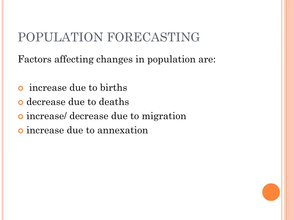 population forecasting 1