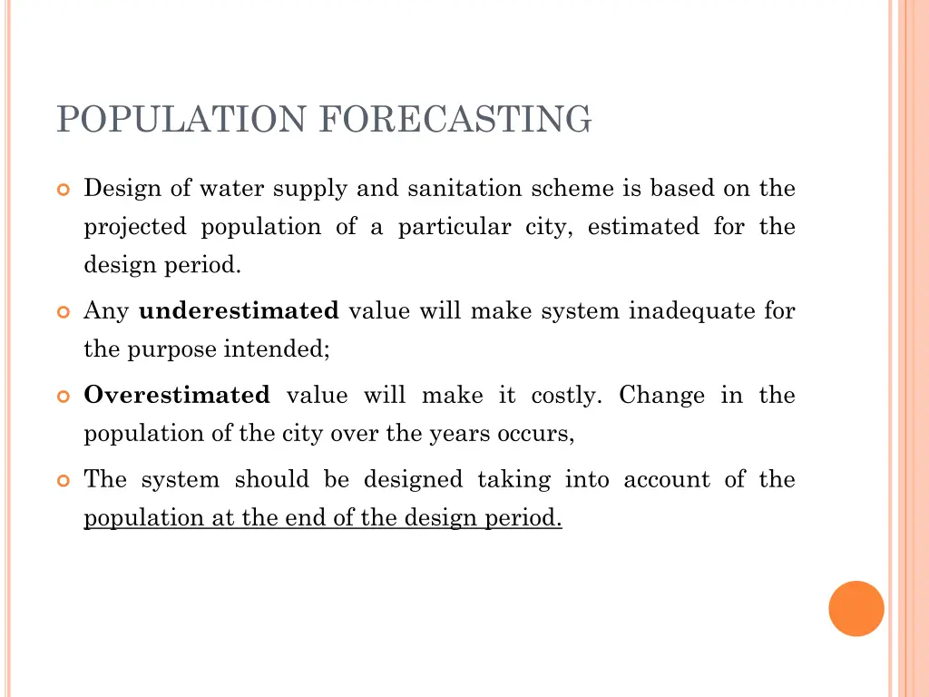 population forecasting