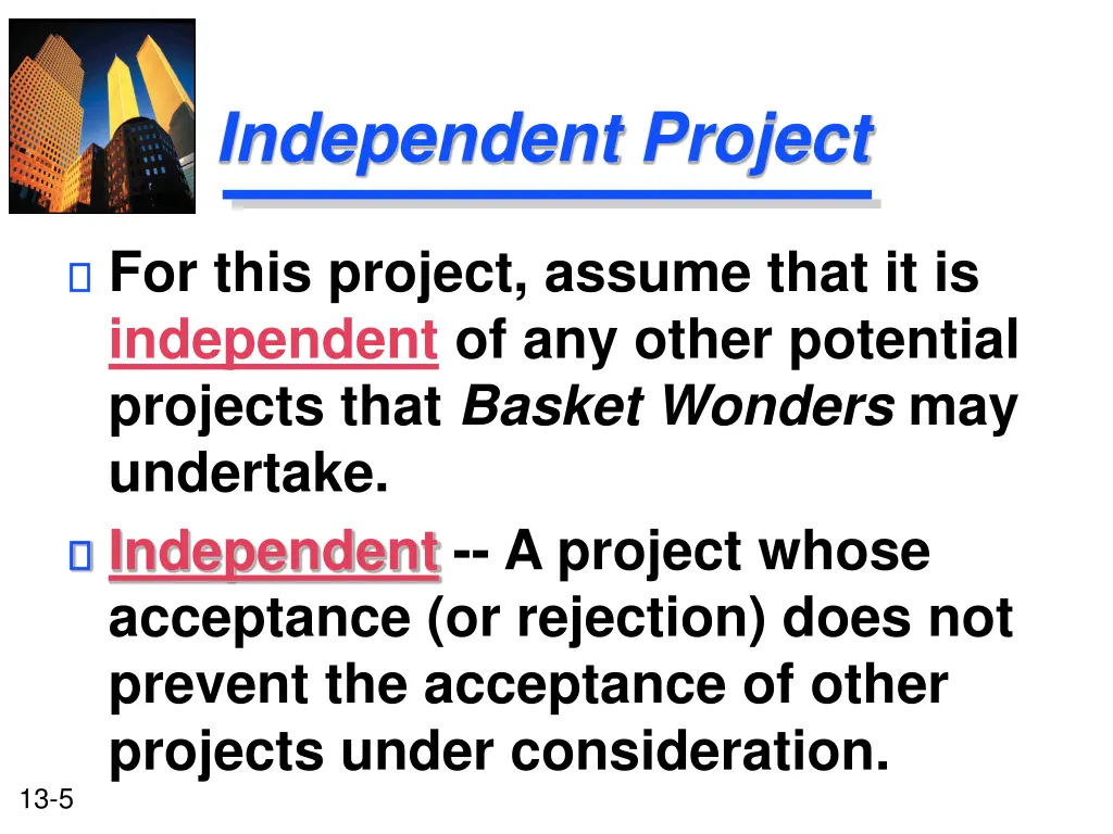 independent project