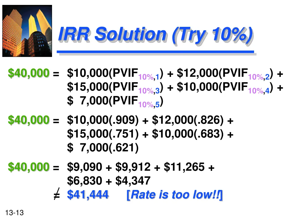 irr solution try 10