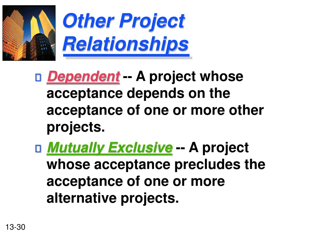 other project relationships