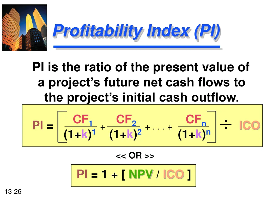 profitability index pi