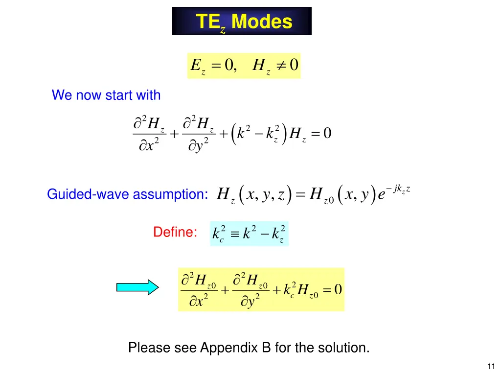 te z modes