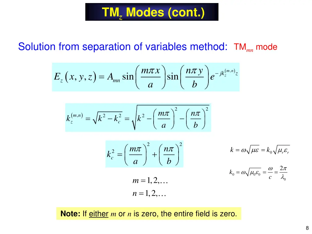 tm z modes cont 1