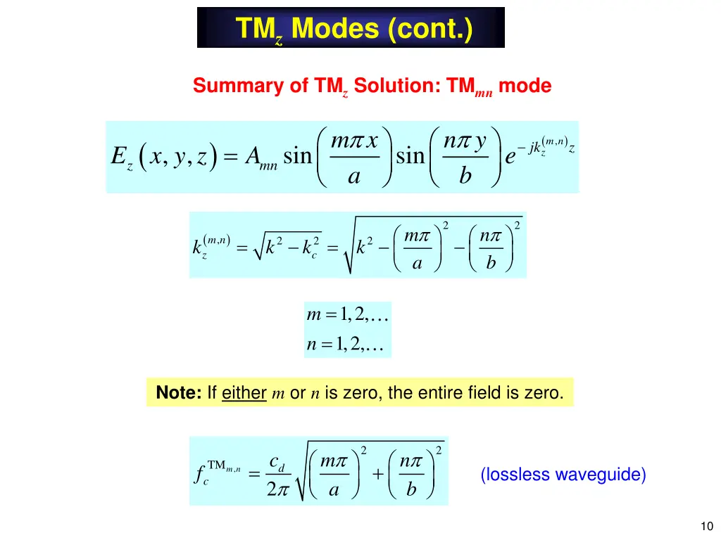 tm z modes cont 3