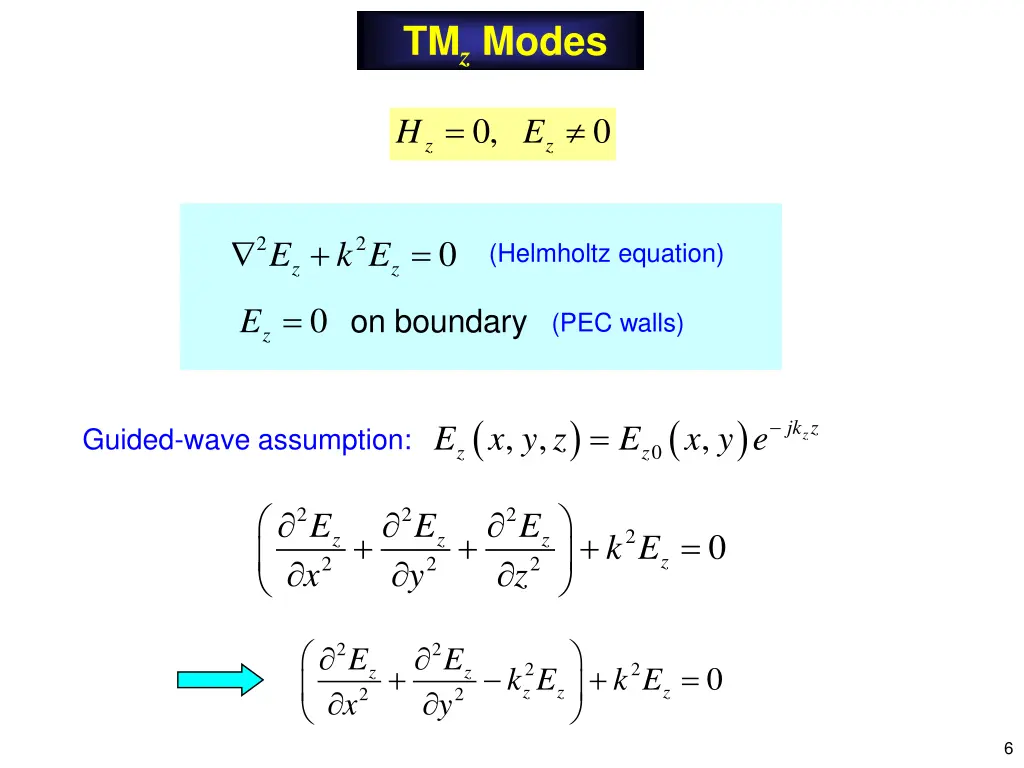 tm z modes