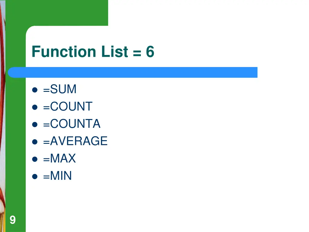 function list 6