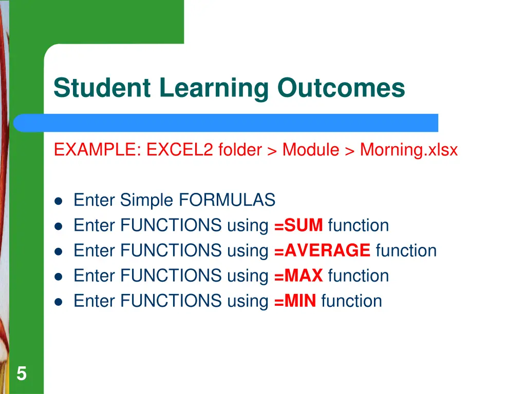 student learning outcomes 1