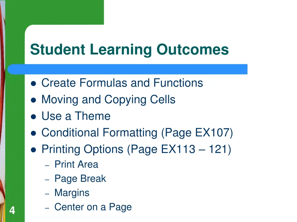 student learning outcomes