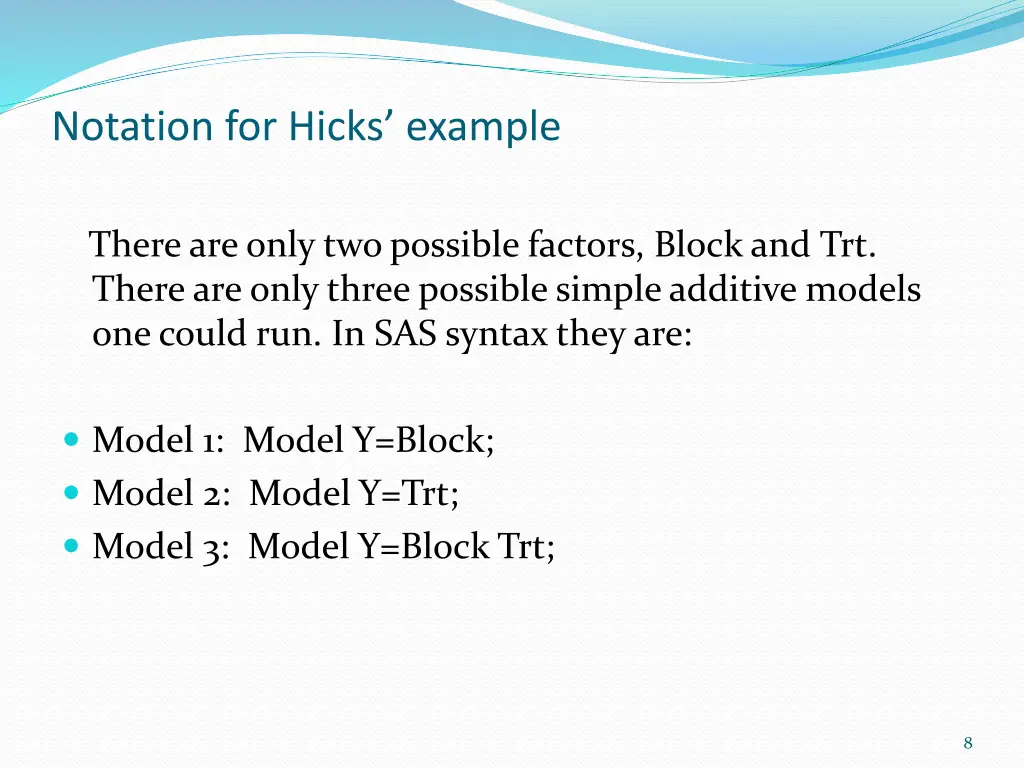 notation for hicks example