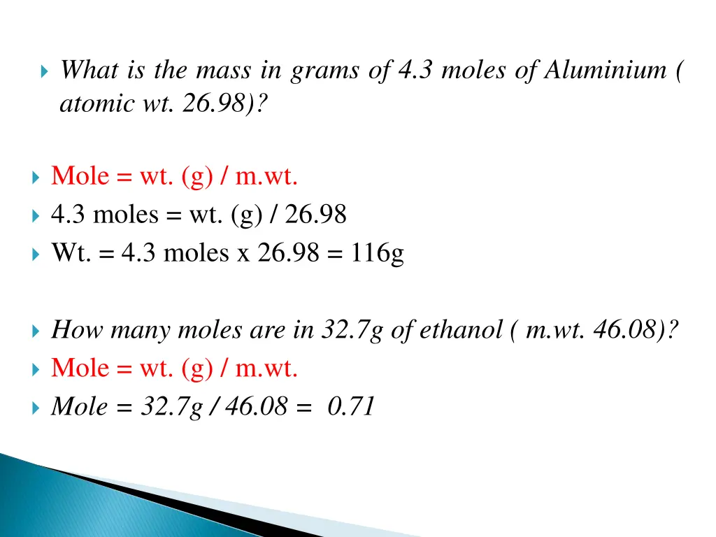 what is the mass in grams of 4 3 moles