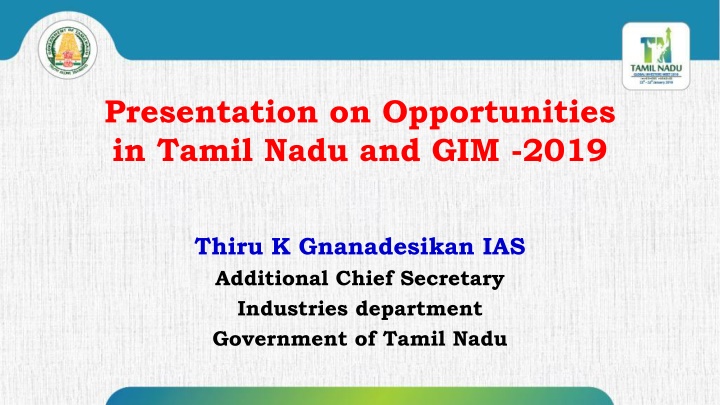 presentation on opportunities in tamil nadu