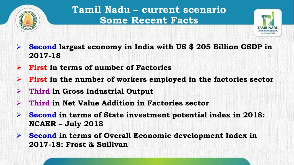 tamil nadu current scenario some recent facts