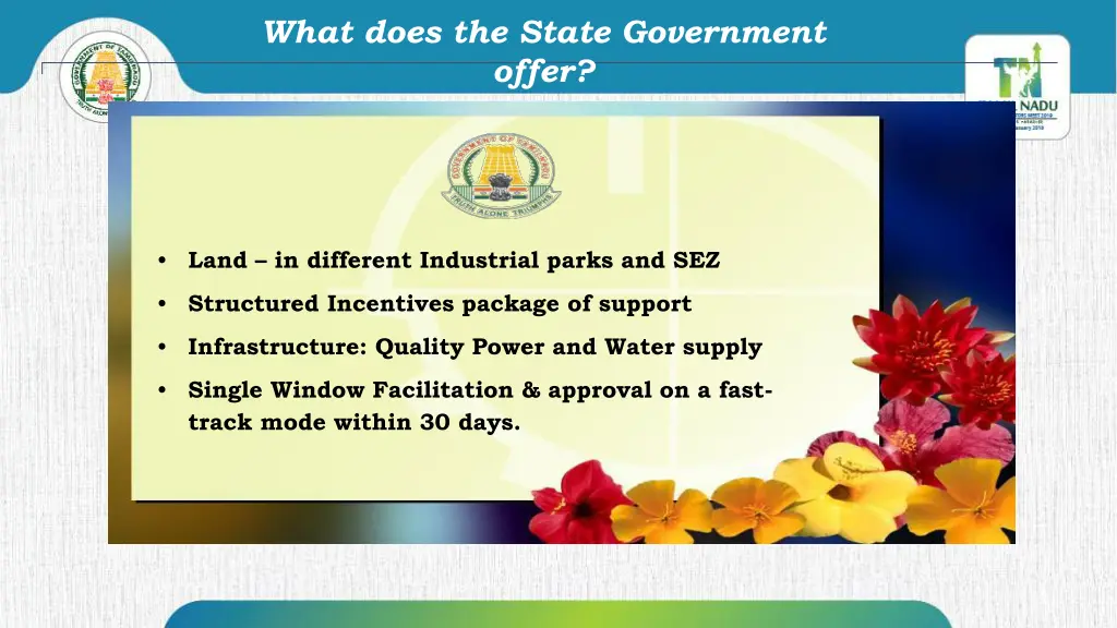 what does the state government offer