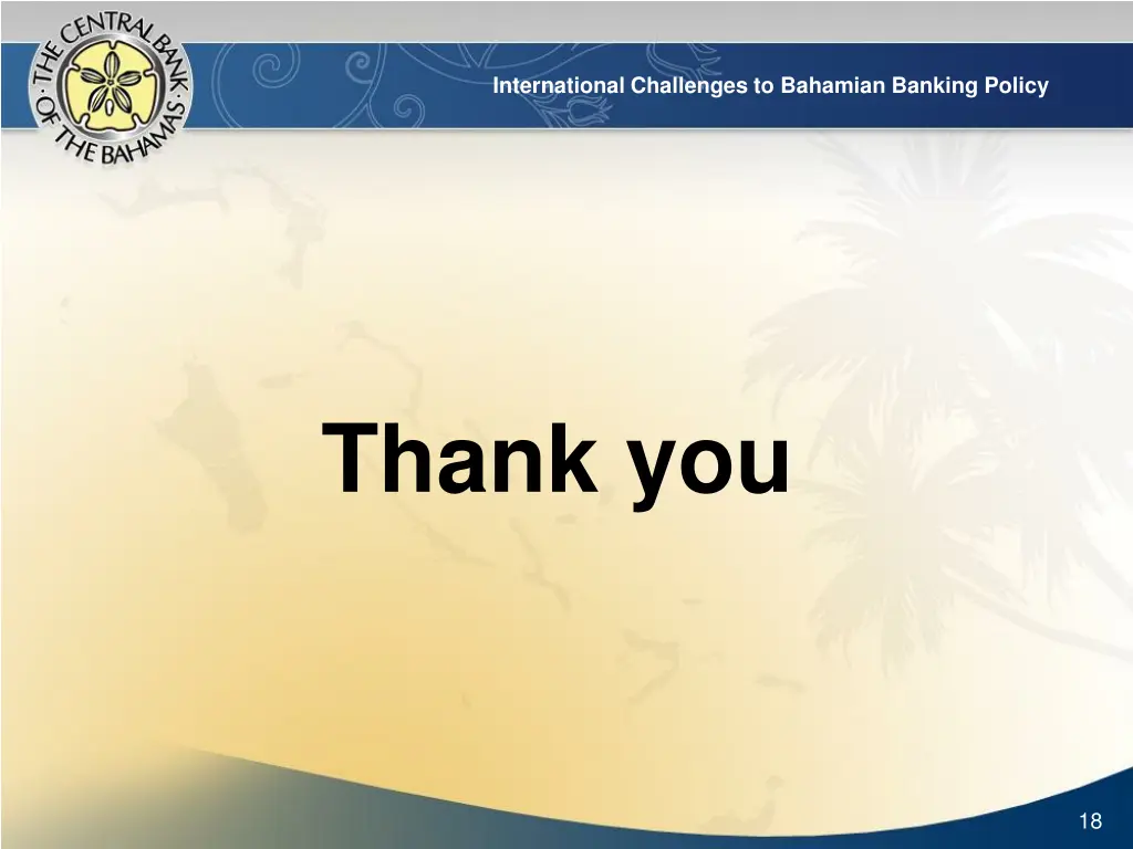 international challenges to bahamian banking 15