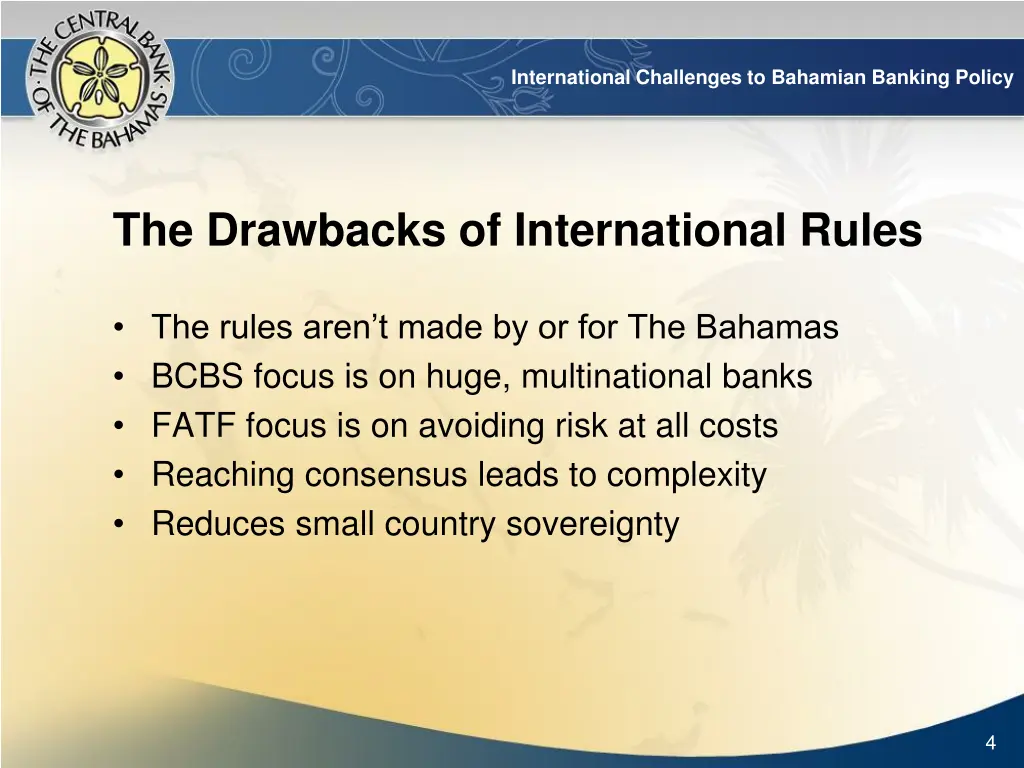 international challenges to bahamian banking 2