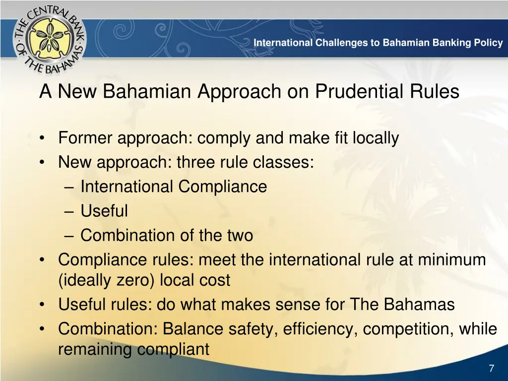 international challenges to bahamian banking 5