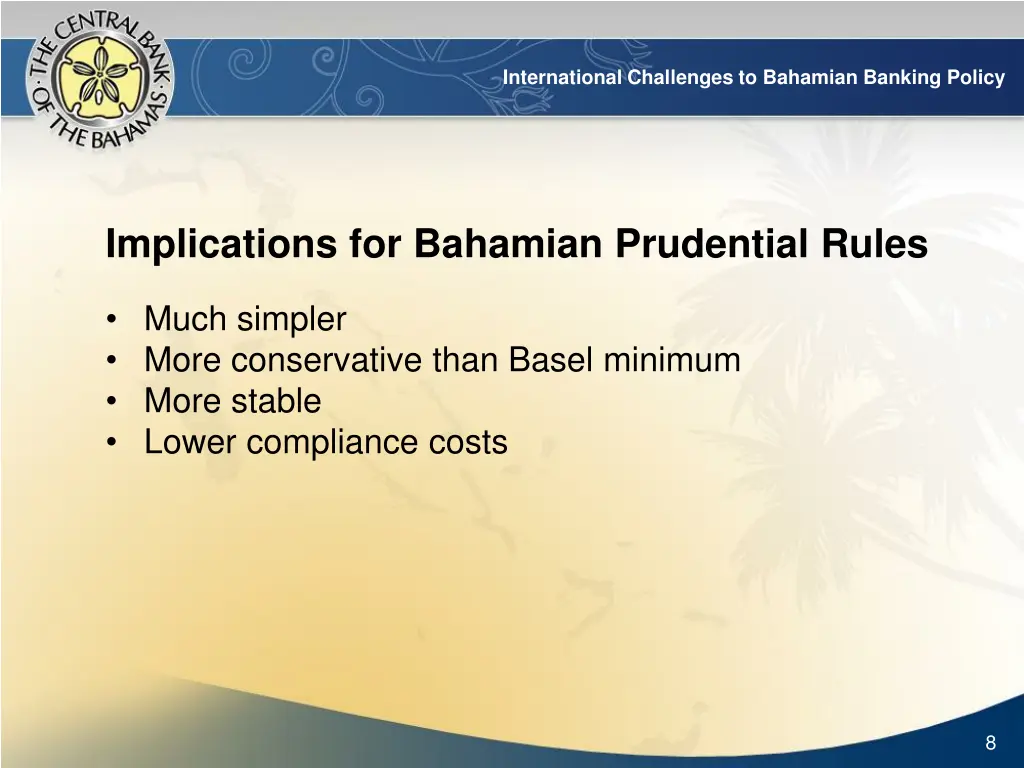 international challenges to bahamian banking 6