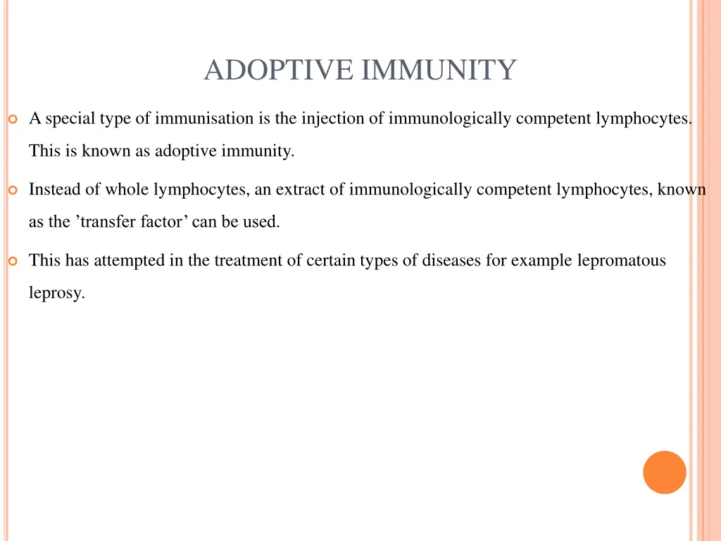 adoptive immunity