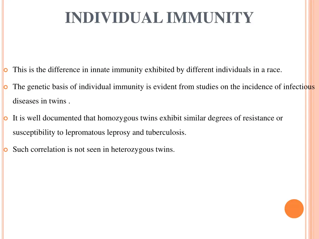 individual immunity