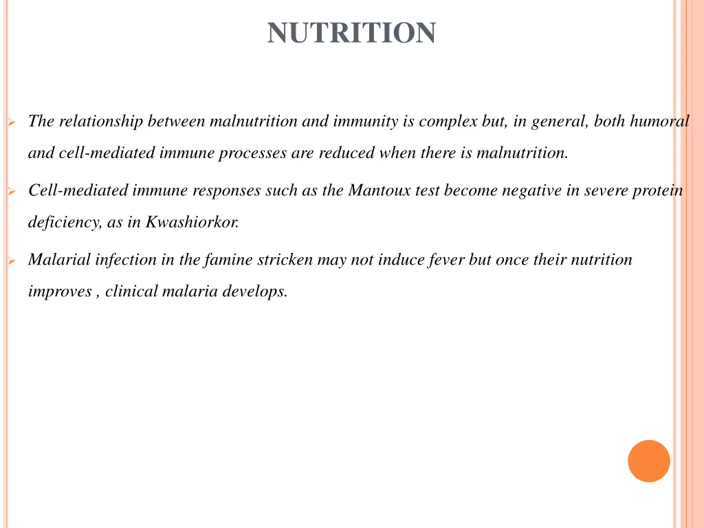 nutrition