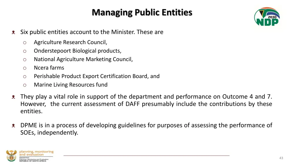 managing public entities