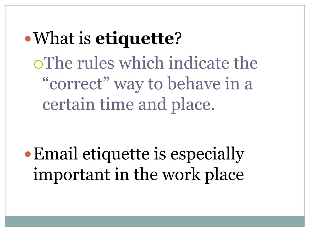 what is etiquette the rules which indicate