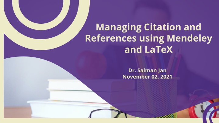 managing citation and references using mendeley