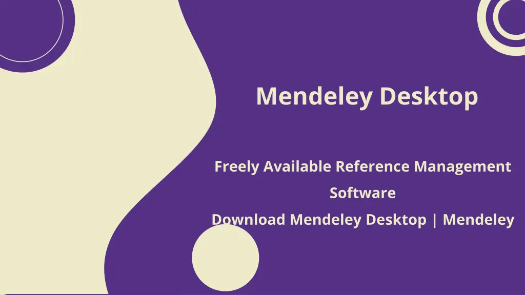 mendeley desktop