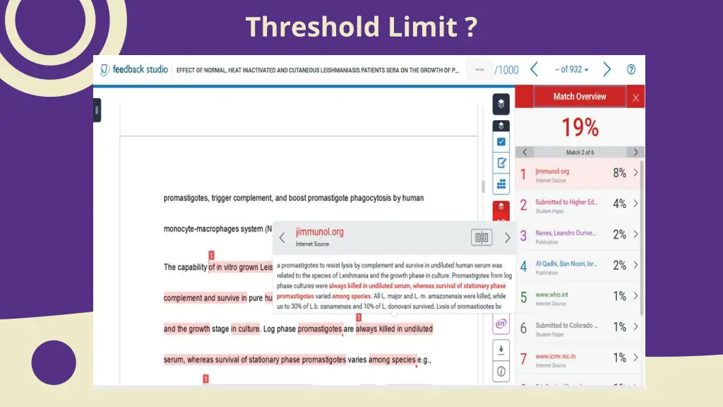 threshold limit