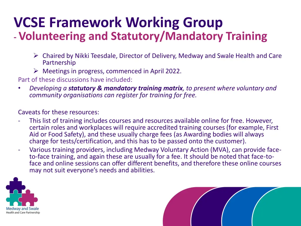 vcse framework working group volunteering