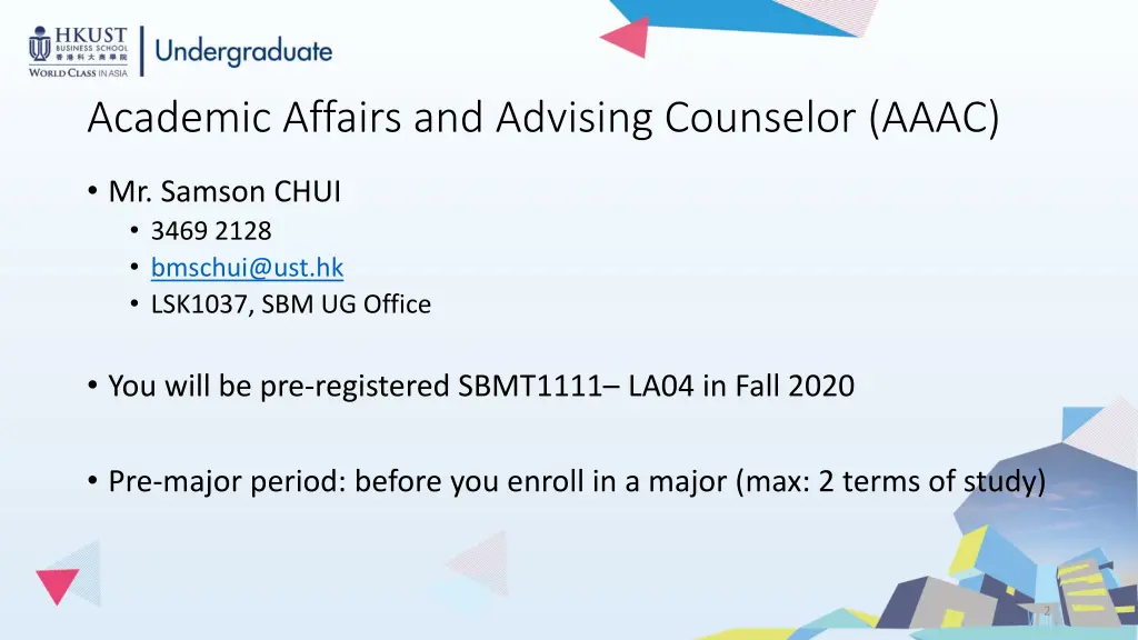 academic affairs and advising counselor aaac