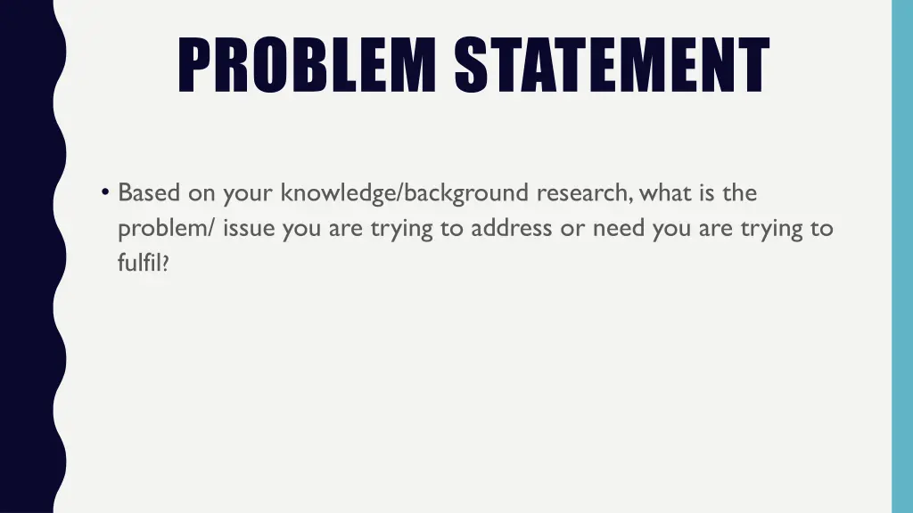 problem statement