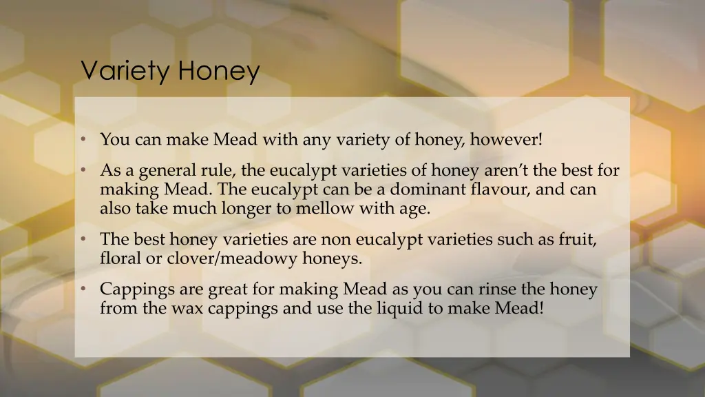 variety honey