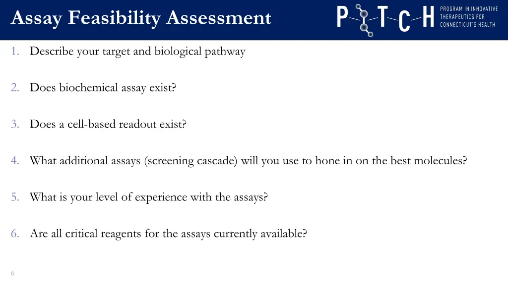 assay feasibility assessment